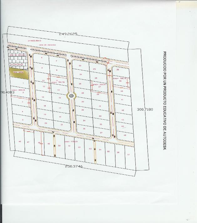 plans of the lots/sections